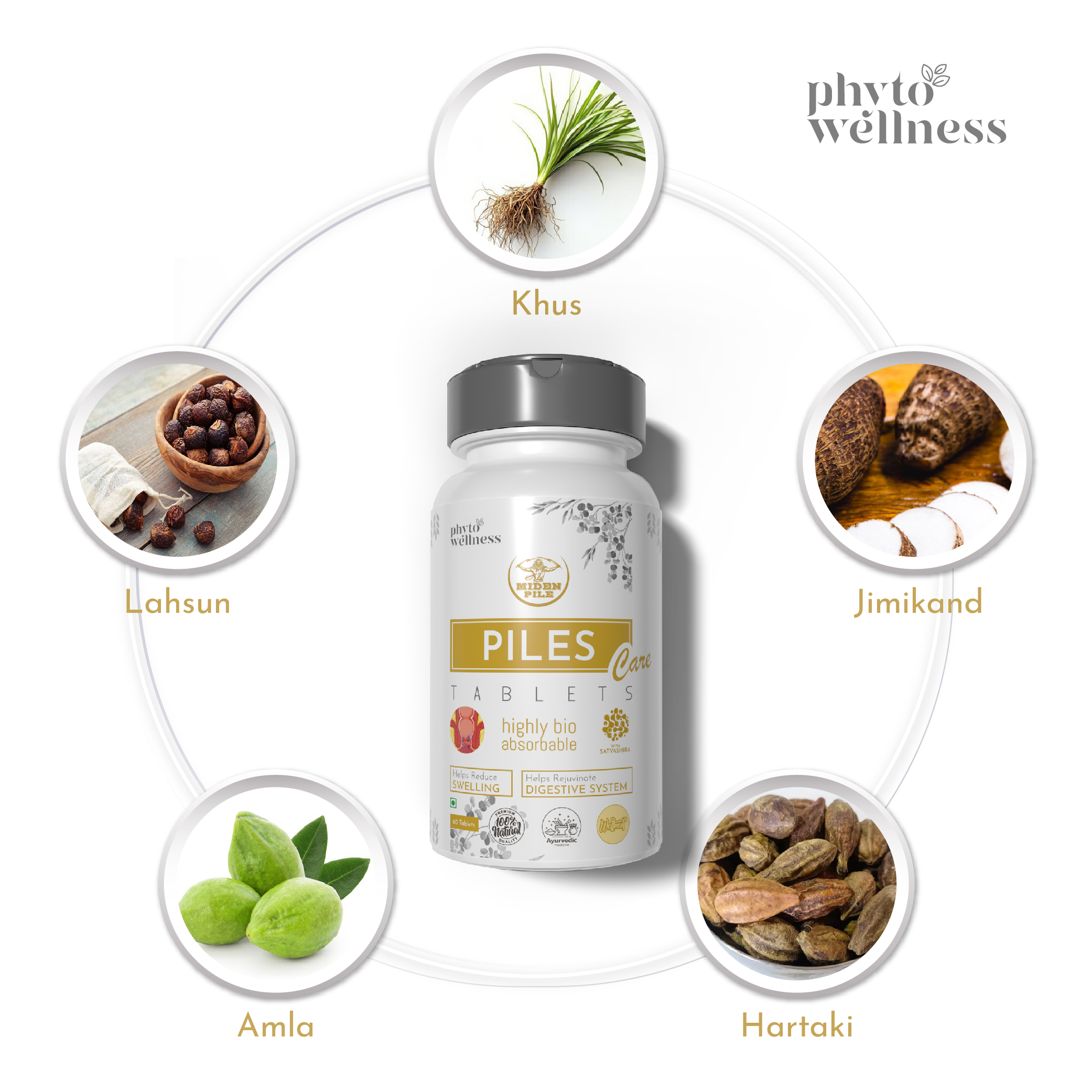 Probiotic Piles Care 60 Tablets (HS00624)